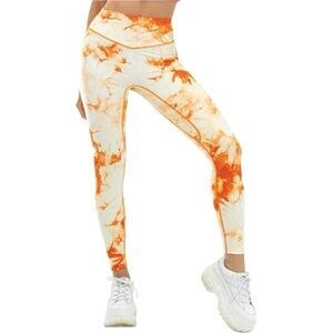 Balance Athletica OG Leggings in Orange Tie Dye